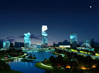 Ji’an Wuzhifeng Building Complex A2 Architectural facade lighting Project